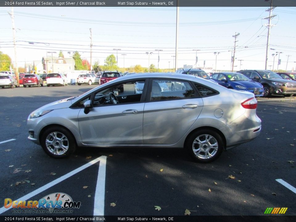 2014 Ford Fiesta SE Sedan Ingot Silver / Charcoal Black Photo #9
