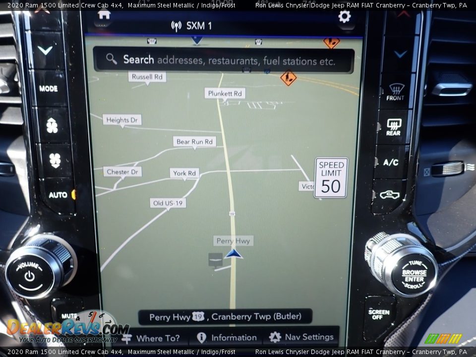 Navigation of 2020 Ram 1500 Limited Crew Cab 4x4 Photo #19