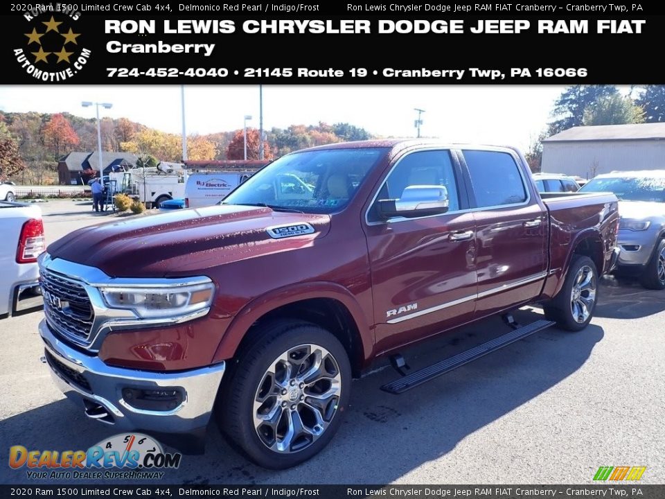 2020 Ram 1500 Limited Crew Cab 4x4 Delmonico Red Pearl / Indigo/Frost Photo #1