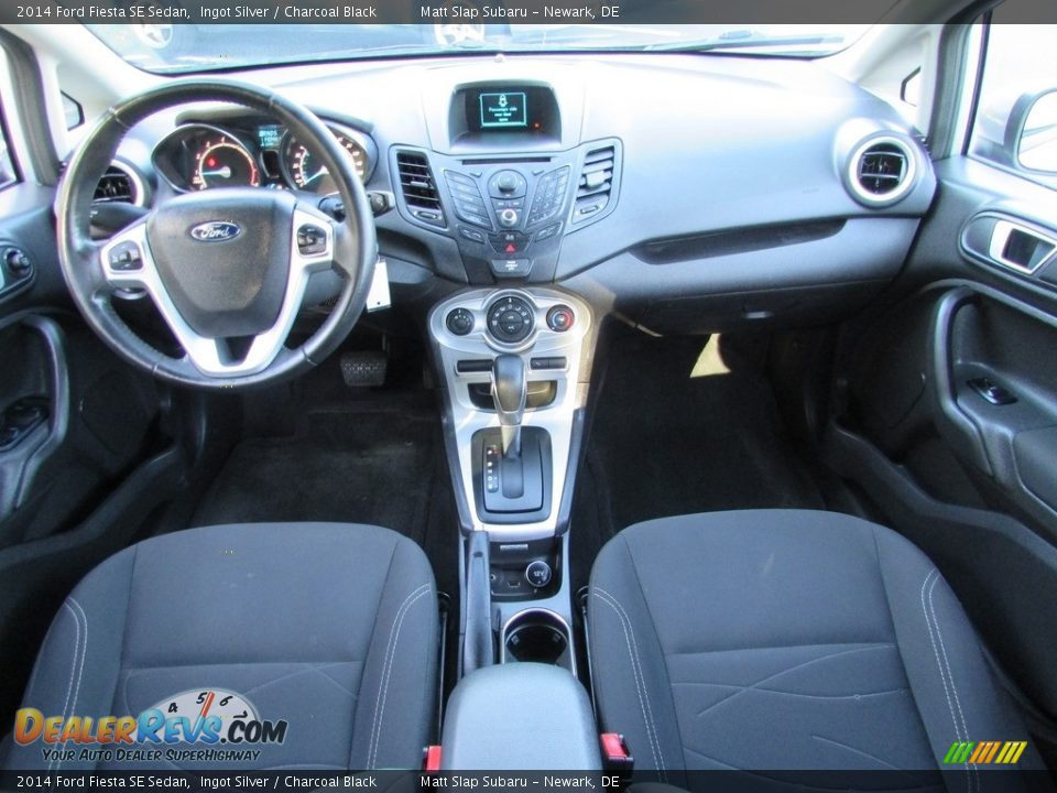 2014 Ford Fiesta SE Sedan Ingot Silver / Charcoal Black Photo #23