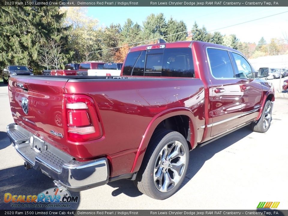 2020 Ram 1500 Limited Crew Cab 4x4 Delmonico Red Pearl / Indigo/Frost Photo #4