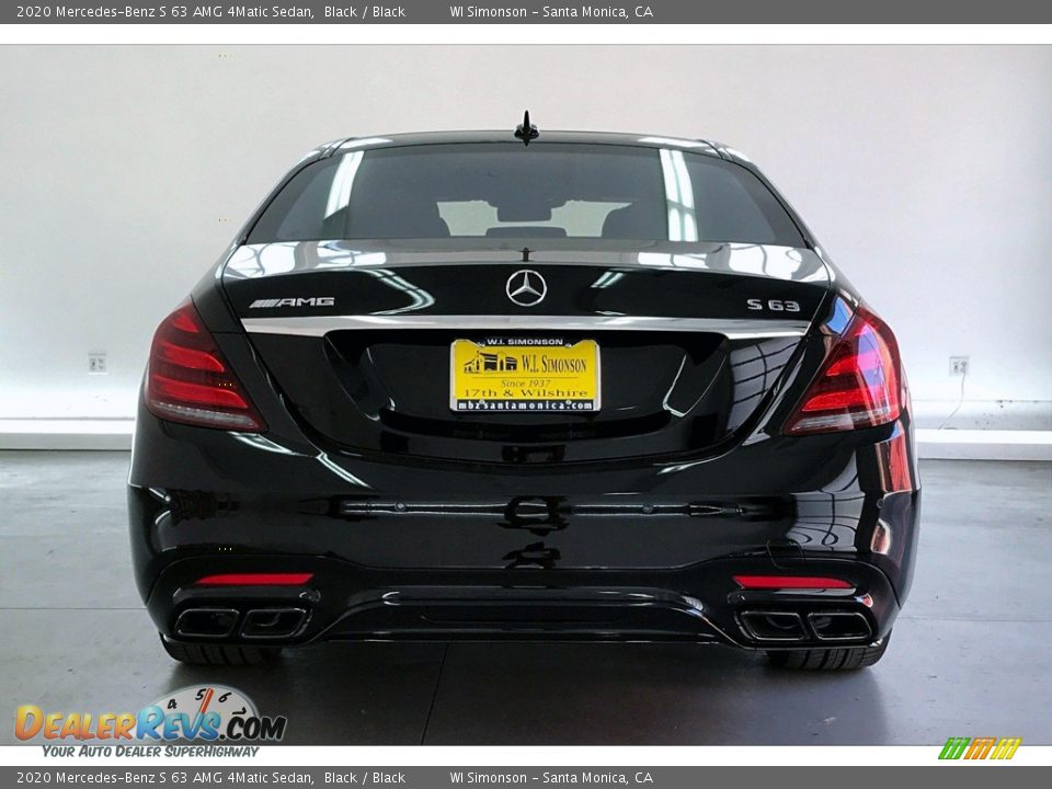 2020 Mercedes-Benz S 63 AMG 4Matic Sedan Black / Black Photo #3