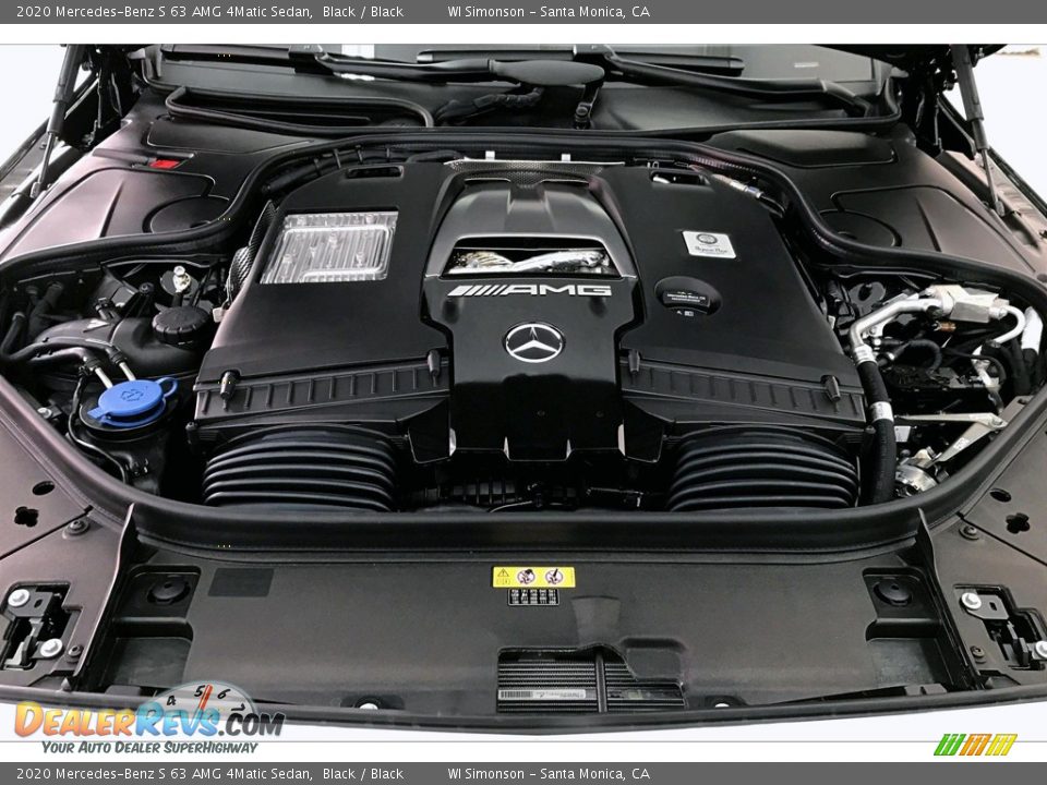 2020 Mercedes-Benz S 63 AMG 4Matic Sedan 4.0 Liter DI biturbo DOHC 32-Valve VVT V8 Engine Photo #8