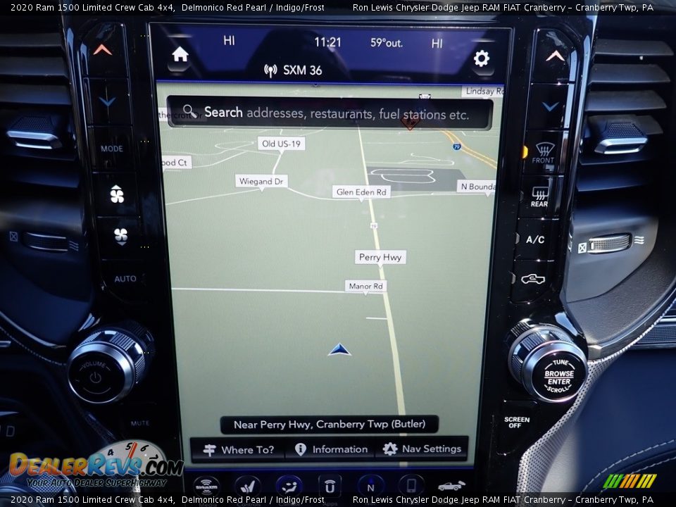 2020 Ram 1500 Limited Crew Cab 4x4 Delmonico Red Pearl / Indigo/Frost Photo #17