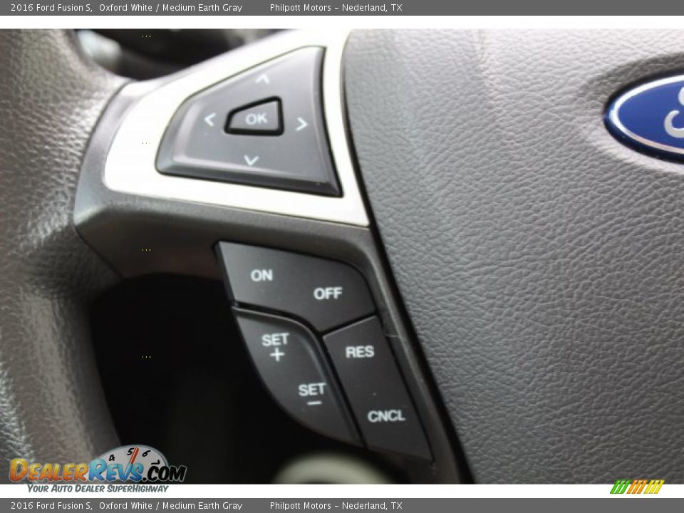 2016 Ford Fusion S Oxford White / Medium Earth Gray Photo #11
