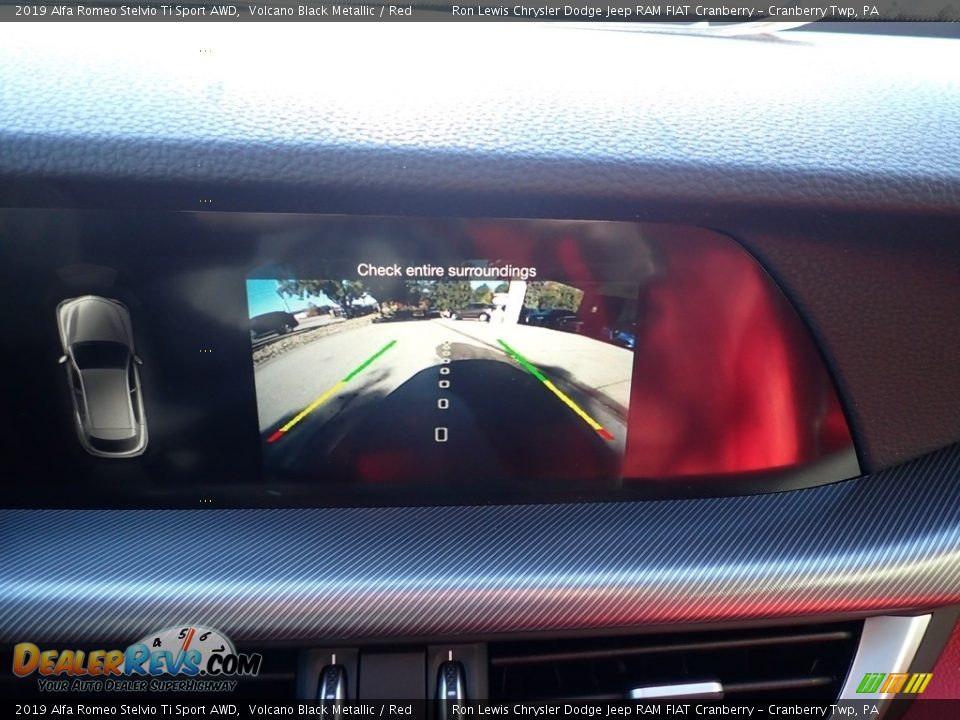 2019 Alfa Romeo Stelvio Ti Sport AWD Volcano Black Metallic / Red Photo #23