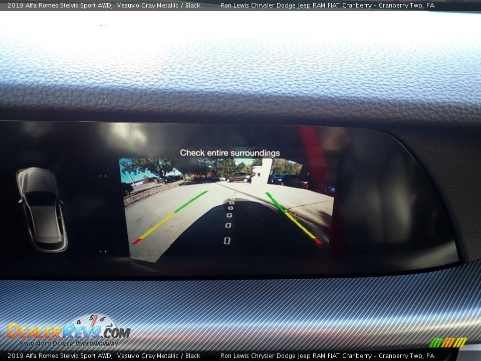 2019 Alfa Romeo Stelvio Sport AWD Vesuvio Gray Metallic / Black Photo #22