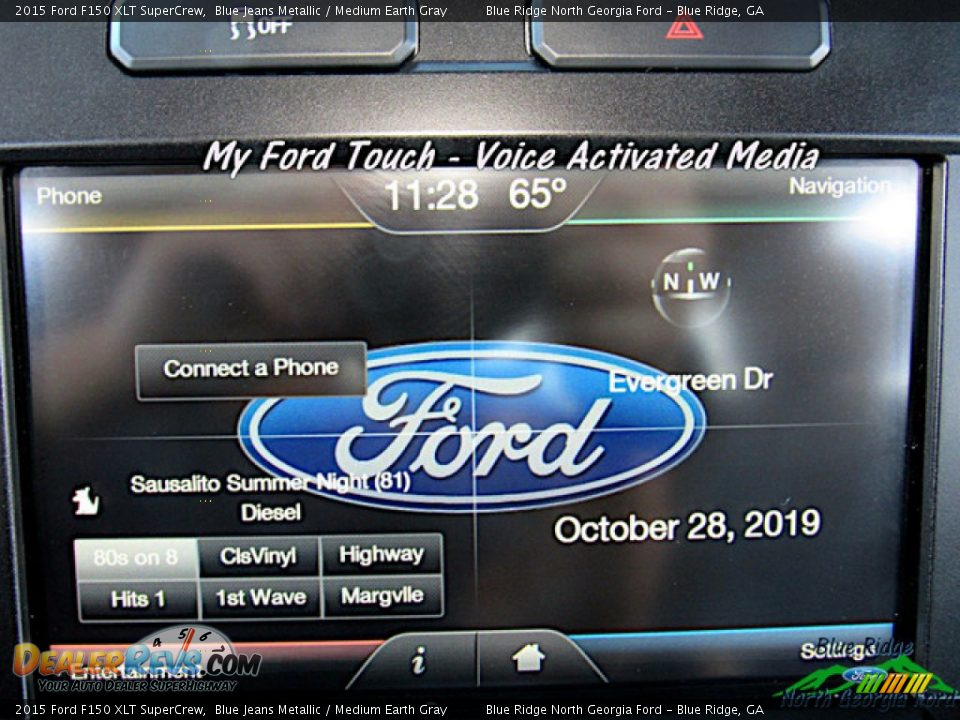 2015 Ford F150 XLT SuperCrew Blue Jeans Metallic / Medium Earth Gray Photo #22