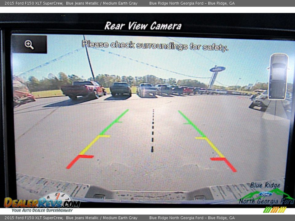 2015 Ford F150 XLT SuperCrew Blue Jeans Metallic / Medium Earth Gray Photo #23