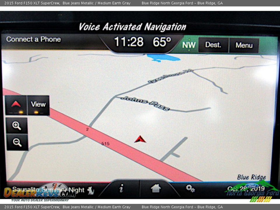 2015 Ford F150 XLT SuperCrew Blue Jeans Metallic / Medium Earth Gray Photo #24