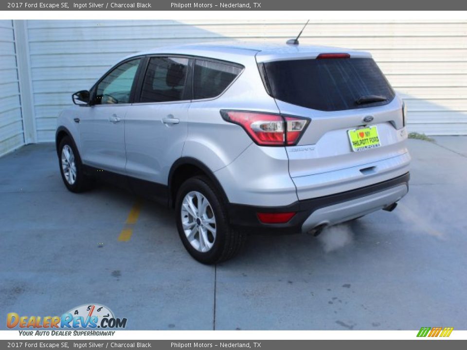 2017 Ford Escape SE Ingot Silver / Charcoal Black Photo #6