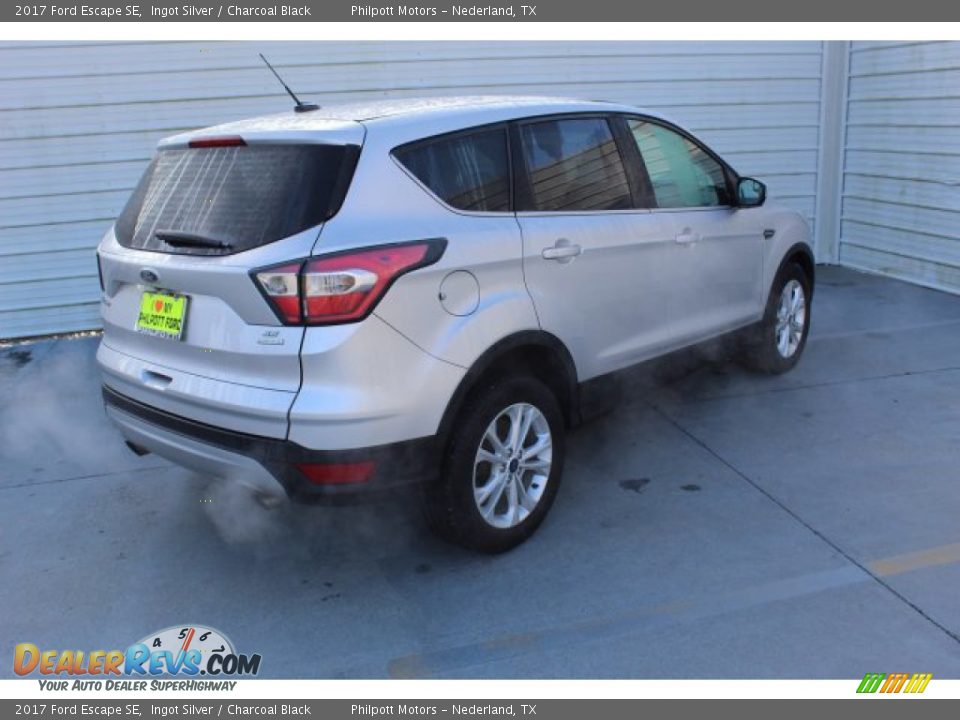 2017 Ford Escape SE Ingot Silver / Charcoal Black Photo #8