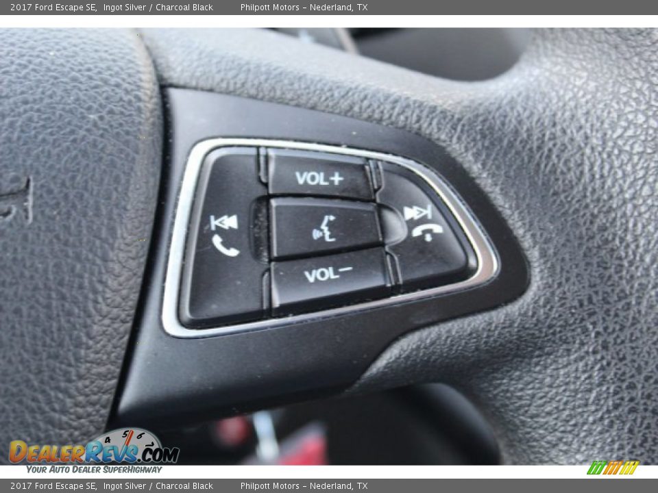 2017 Ford Escape SE Ingot Silver / Charcoal Black Photo #14