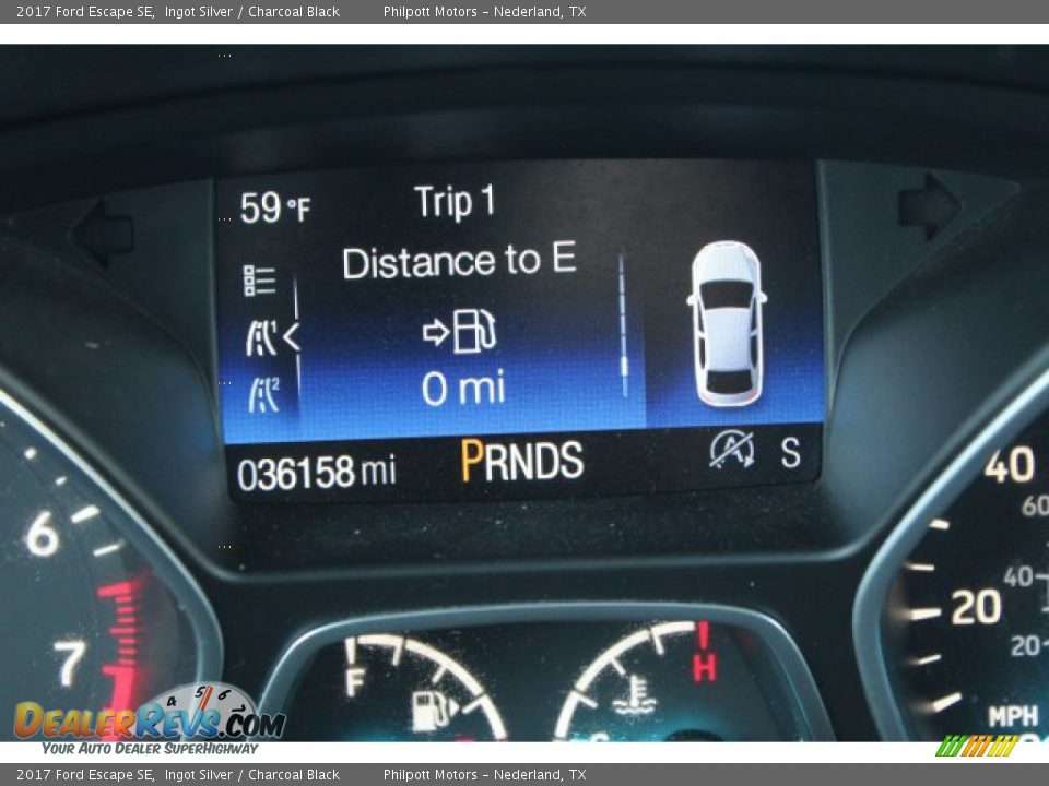 2017 Ford Escape SE Ingot Silver / Charcoal Black Photo #16