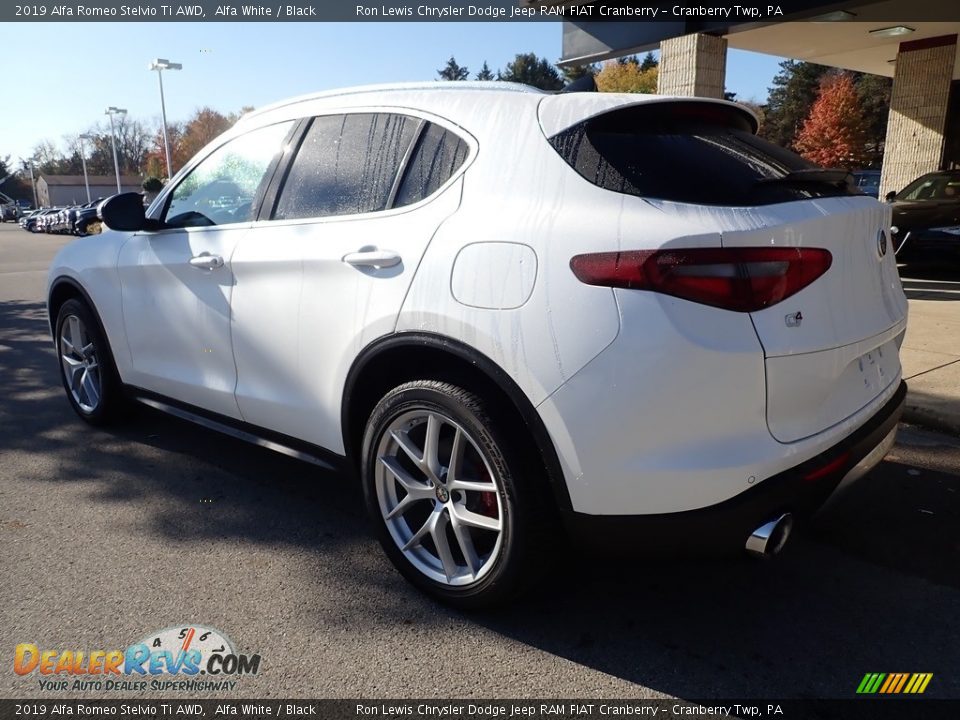 2019 Alfa Romeo Stelvio Ti AWD Alfa White / Black Photo #5