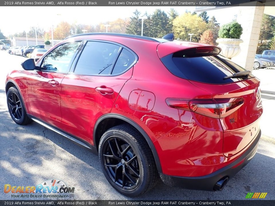2019 Alfa Romeo Stelvio AWD Alfa Rosso (Red) / Black Photo #5