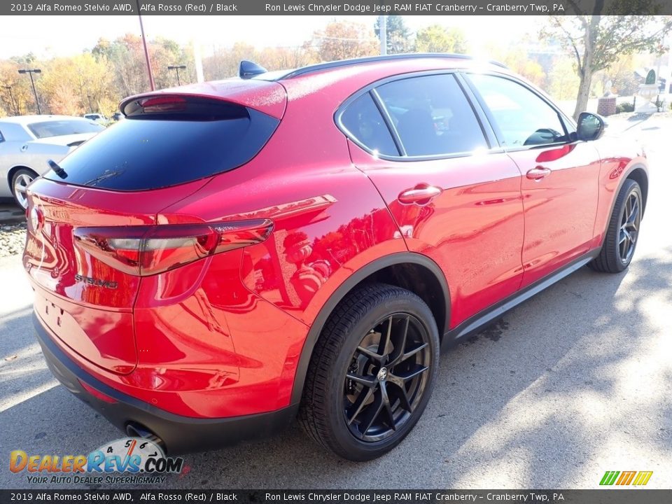 2019 Alfa Romeo Stelvio AWD Alfa Rosso (Red) / Black Photo #9