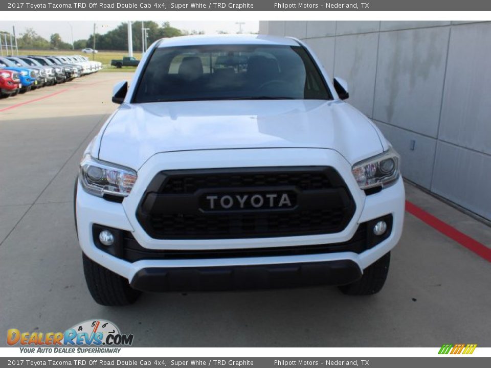 2017 Toyota Tacoma TRD Off Road Double Cab 4x4 Super White / TRD Graphite Photo #3