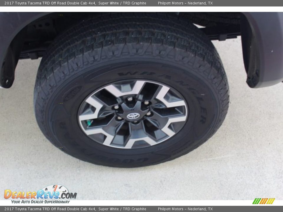 2017 Toyota Tacoma TRD Off Road Double Cab 4x4 Super White / TRD Graphite Photo #6