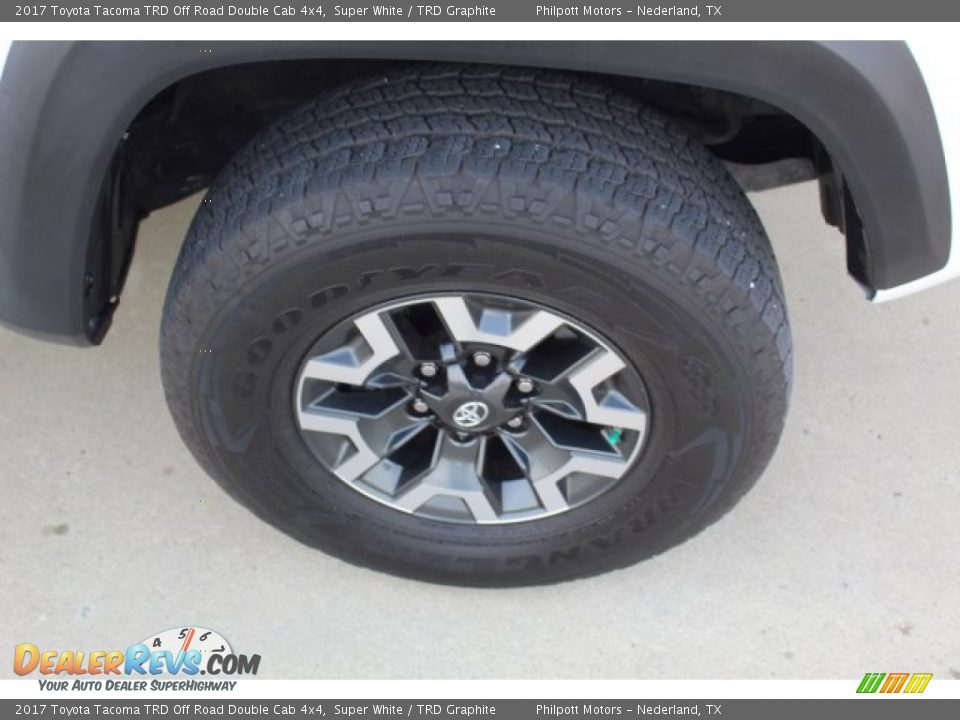 2017 Toyota Tacoma TRD Off Road Double Cab 4x4 Super White / TRD Graphite Photo #8