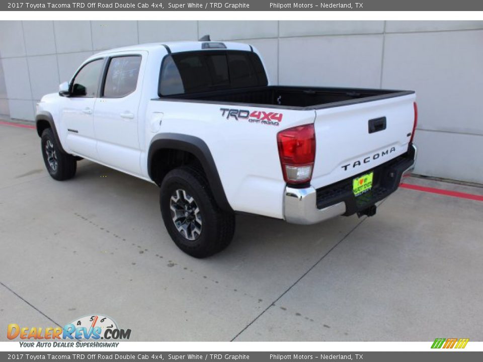 2017 Toyota Tacoma TRD Off Road Double Cab 4x4 Super White / TRD Graphite Photo #10