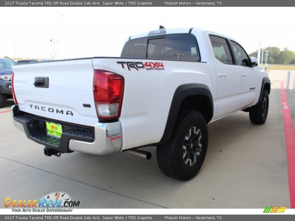 2017 Toyota Tacoma TRD Off Road Double Cab 4x4 Super White / TRD Graphite Photo #12
