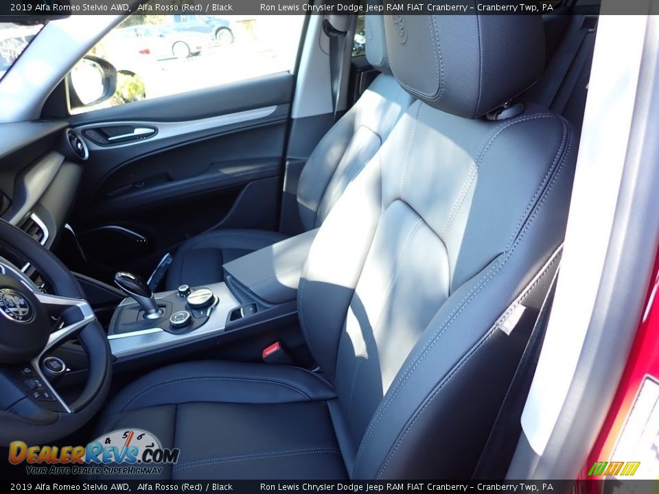 2019 Alfa Romeo Stelvio AWD Alfa Rosso (Red) / Black Photo #18