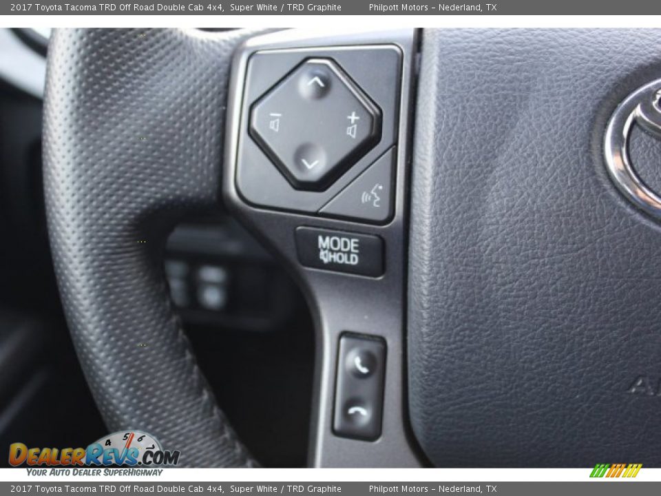 2017 Toyota Tacoma TRD Off Road Double Cab 4x4 Super White / TRD Graphite Photo #15