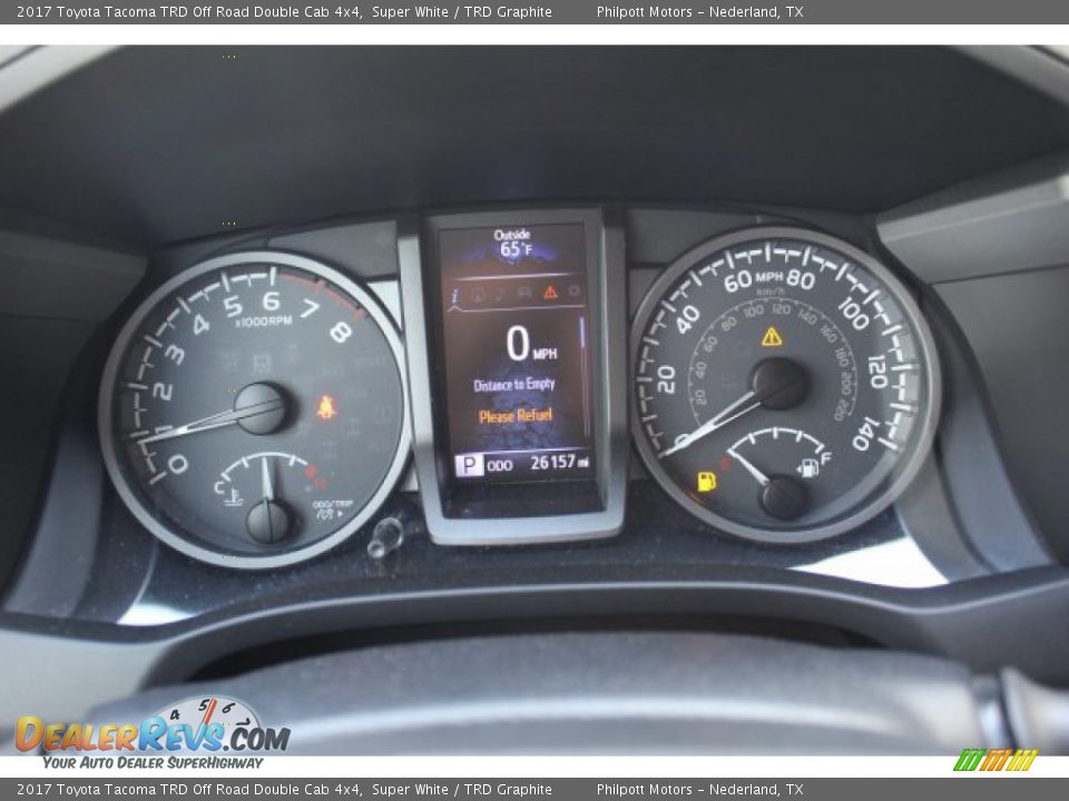 2017 Toyota Tacoma TRD Off Road Double Cab 4x4 Super White / TRD Graphite Photo #17