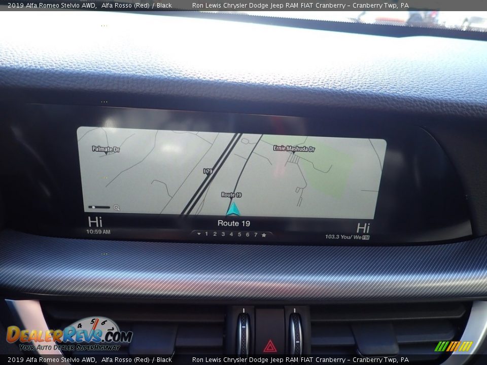 2019 Alfa Romeo Stelvio AWD Alfa Rosso (Red) / Black Photo #21