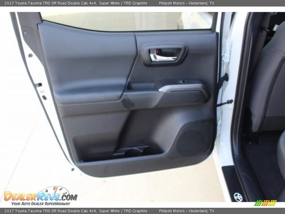 2017 Toyota Tacoma TRD Off Road Double Cab 4x4 Super White / TRD Graphite Photo #23