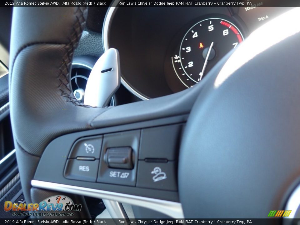 2019 Alfa Romeo Stelvio AWD Alfa Rosso (Red) / Black Photo #25