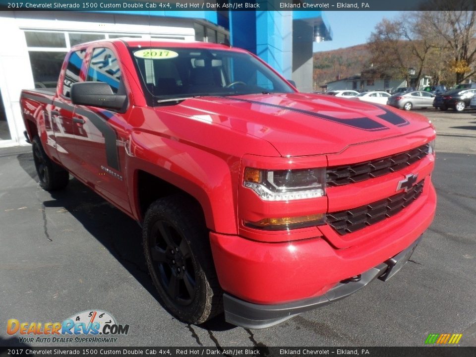 2017 Chevrolet Silverado 1500 Custom Double Cab 4x4 Red Hot / Dark Ash/Jet Black Photo #1