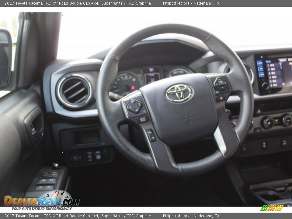 2017 Toyota Tacoma TRD Off Road Double Cab 4x4 Super White / TRD Graphite Photo #26
