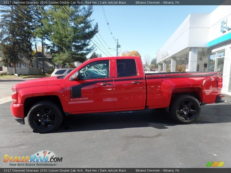 2017 Chevrolet Silverado 1500 Custom Double Cab 4x4 Red Hot / Dark Ash/Jet Black Photo #5