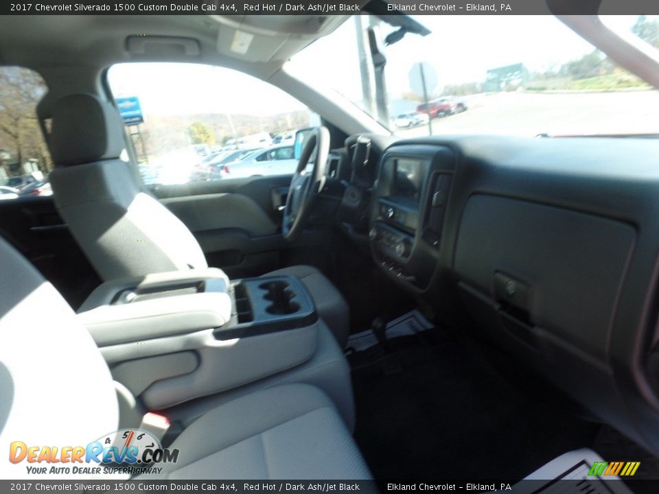 2017 Chevrolet Silverado 1500 Custom Double Cab 4x4 Red Hot / Dark Ash/Jet Black Photo #13