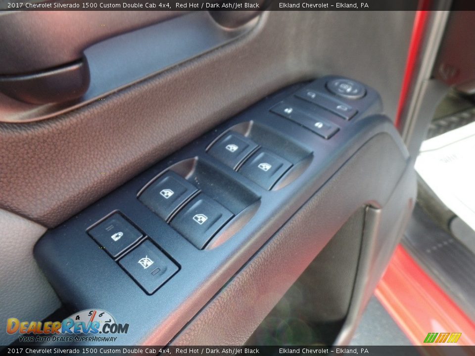 2017 Chevrolet Silverado 1500 Custom Double Cab 4x4 Red Hot / Dark Ash/Jet Black Photo #20