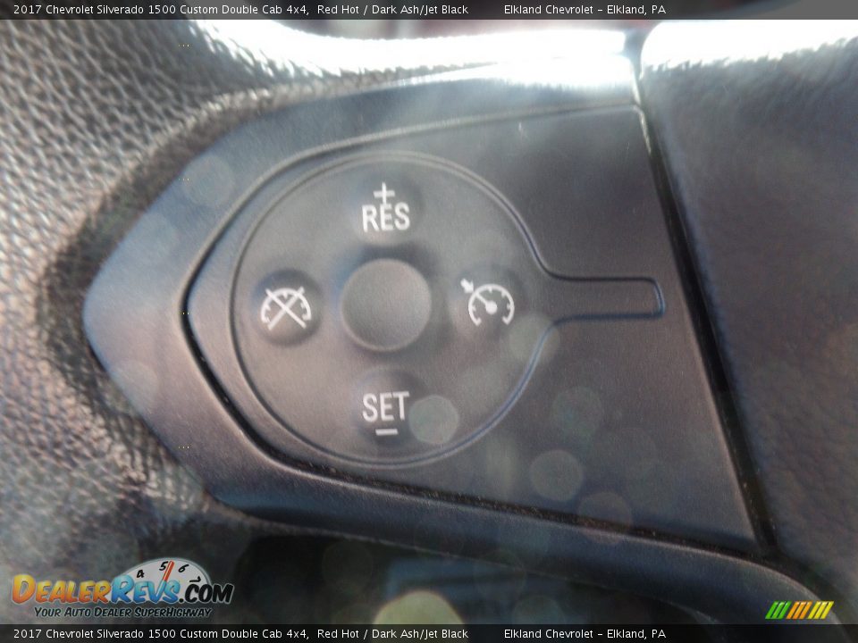 2017 Chevrolet Silverado 1500 Custom Double Cab 4x4 Red Hot / Dark Ash/Jet Black Photo #24