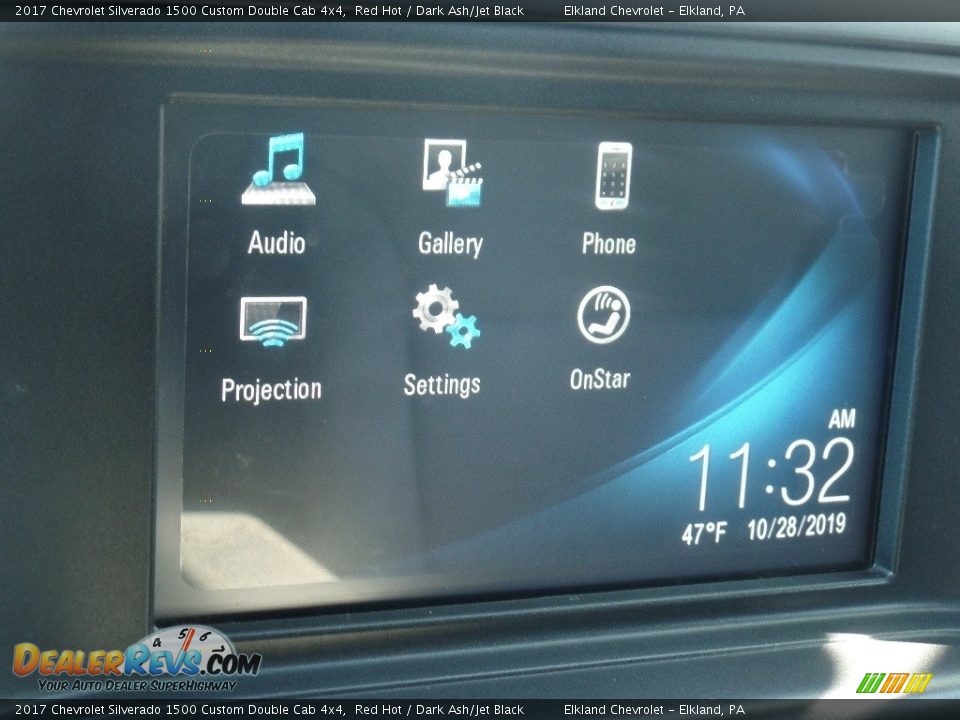 2017 Chevrolet Silverado 1500 Custom Double Cab 4x4 Red Hot / Dark Ash/Jet Black Photo #27
