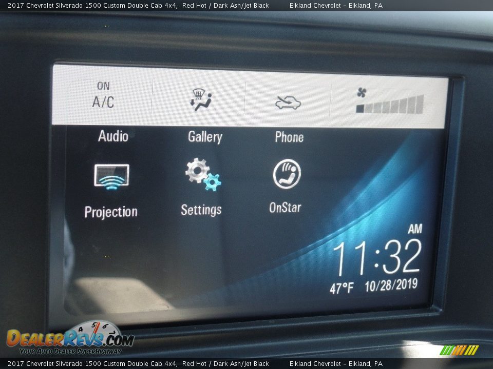 2017 Chevrolet Silverado 1500 Custom Double Cab 4x4 Red Hot / Dark Ash/Jet Black Photo #29