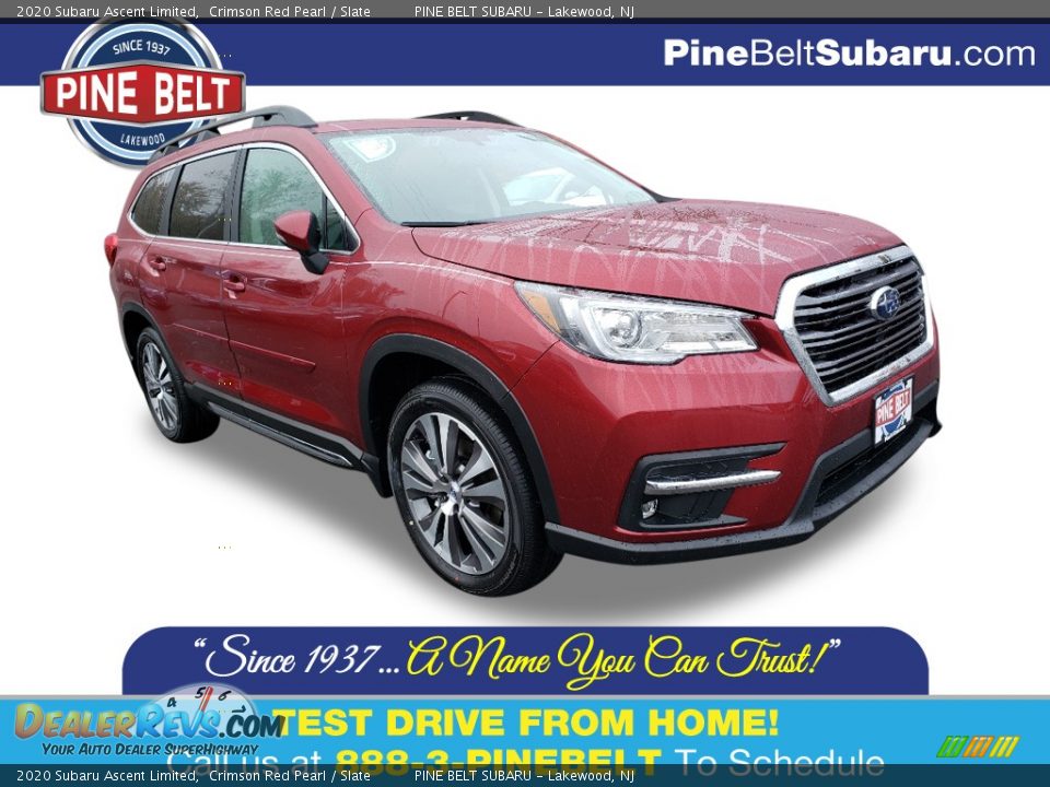 2020 Subaru Ascent Limited Crimson Red Pearl / Slate Photo #1