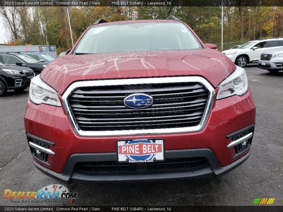 2020 Subaru Ascent Limited Crimson Red Pearl / Slate Photo #2