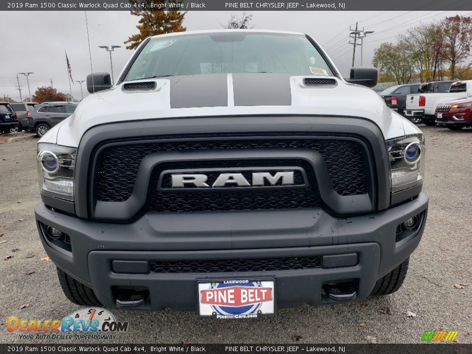 2019 Ram 1500 Classic Warlock Quad Cab 4x4 Bright White / Black Photo #2