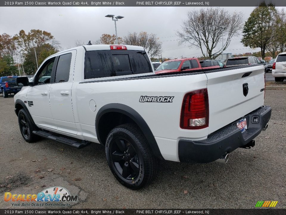 2019 Ram 1500 Classic Warlock Quad Cab 4x4 Bright White / Black Photo #4