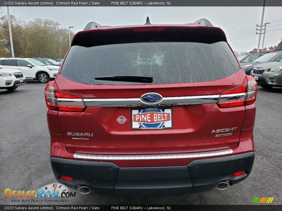 2020 Subaru Ascent Limited Crimson Red Pearl / Slate Photo #5