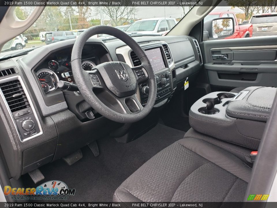2019 Ram 1500 Classic Warlock Quad Cab 4x4 Bright White / Black Photo #7