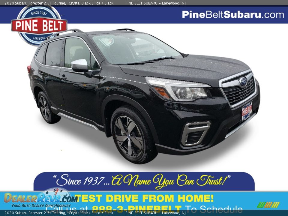 2020 Subaru Forester 2.5i Touring Crystal Black Silica / Black Photo #1