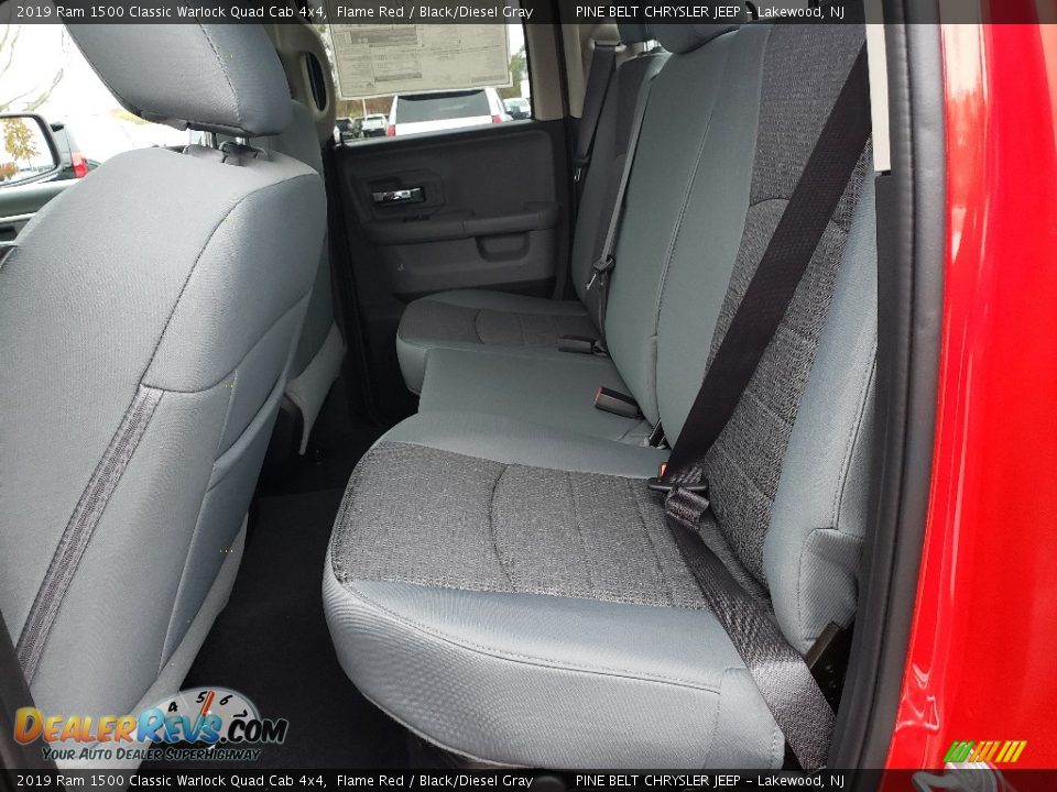 2019 Ram 1500 Classic Warlock Quad Cab 4x4 Flame Red / Black/Diesel Gray Photo #6