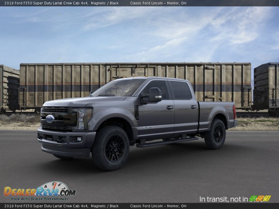 2019 Ford F350 Super Duty Lariat Crew Cab 4x4 Magnetic / Black Photo #1