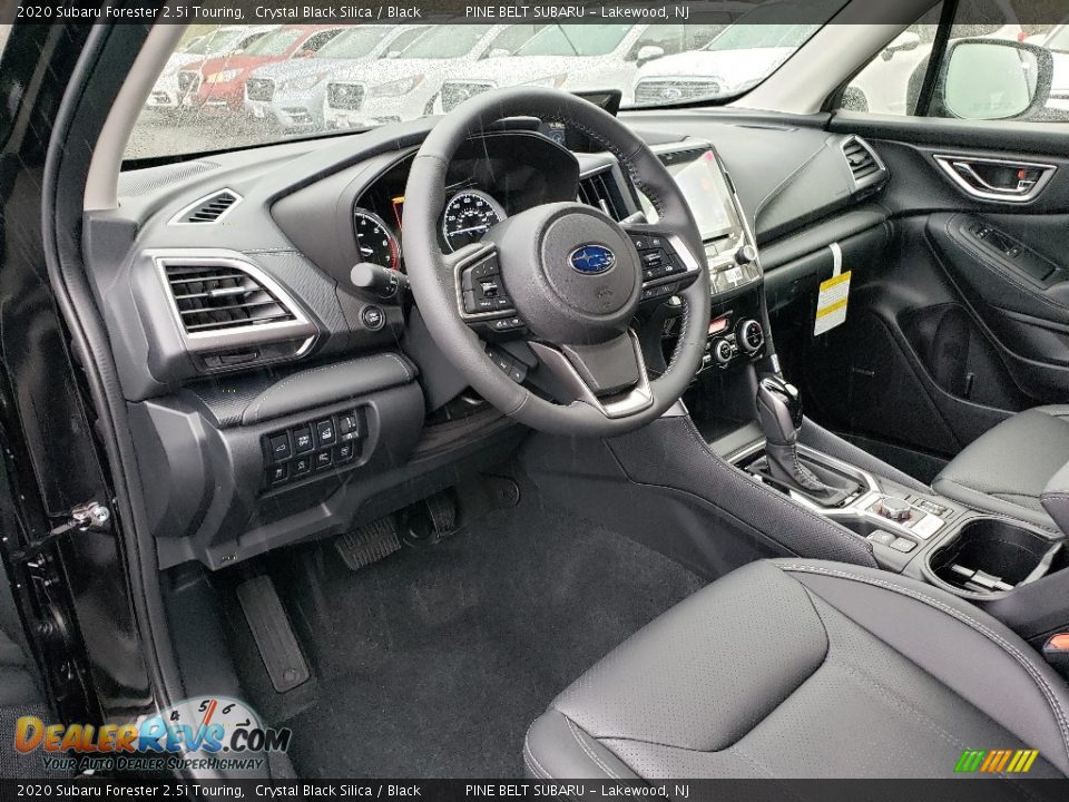 Black Interior - 2020 Subaru Forester 2.5i Touring Photo #8